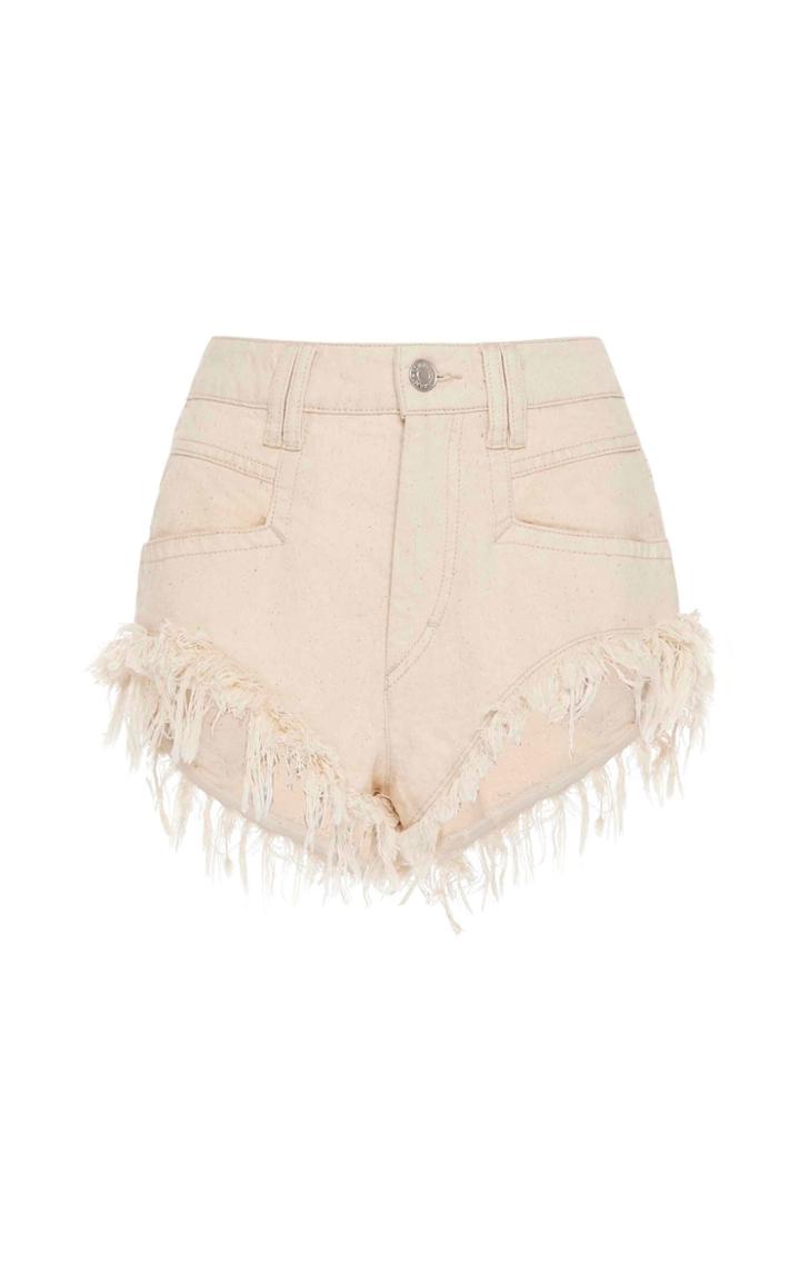 Moda Operandi Isabel Marant Eneida Frayed Shorts Size: 32