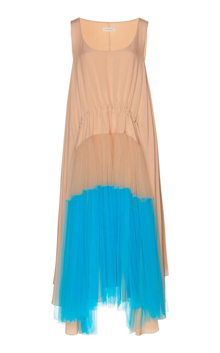 Delpozo Tulle Bicolor Dress