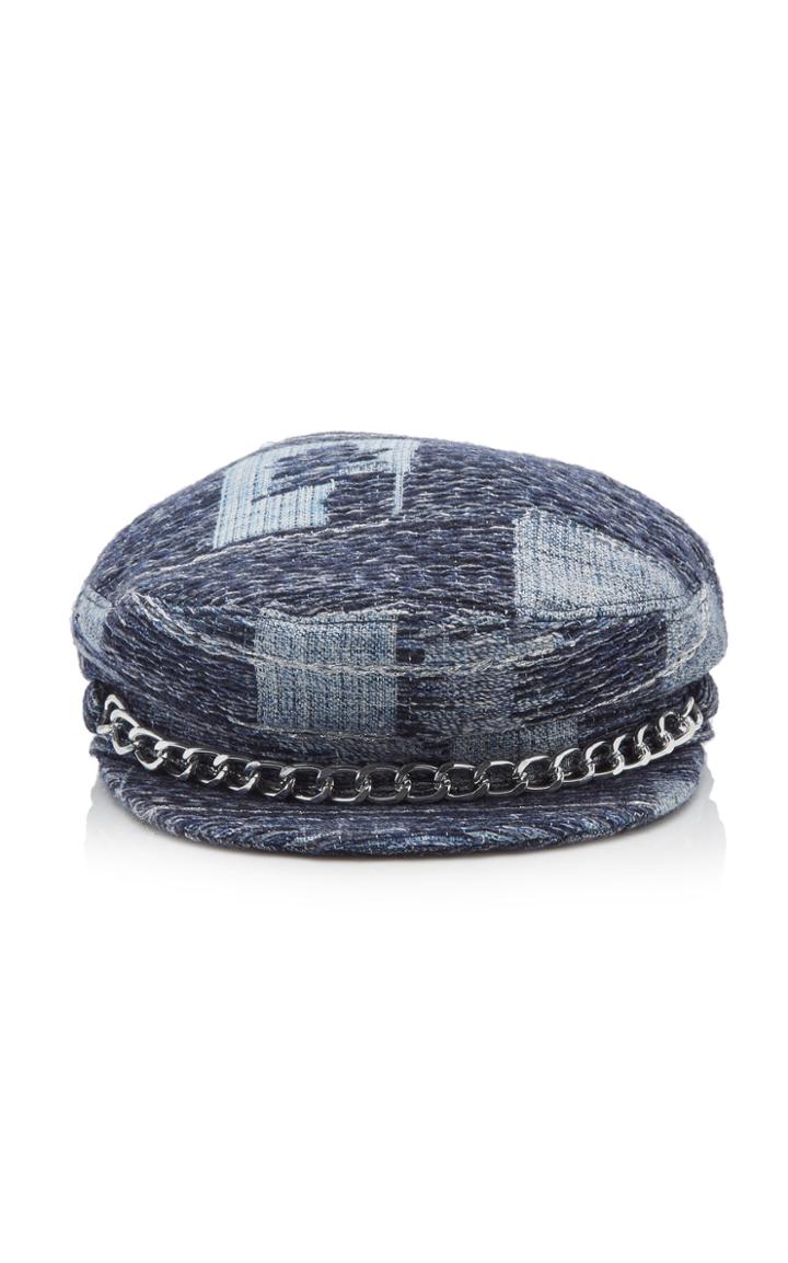 Eugenia Kim Marina Embellished Jacquard Cap