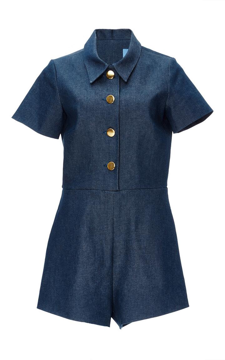 Macgraw Denim Blue Ribbon Jumpsuit