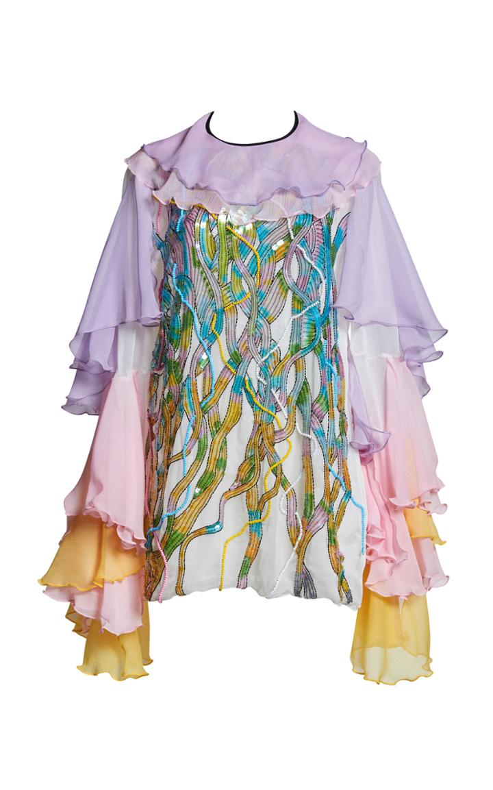 Romance Was Born Unicorn Hair Ruffle Blouse