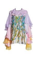Romance Was Born Unicorn Hair Ruffle Blouse