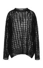 Jil Sander Oversized Lace-stitch Cotton Pullover