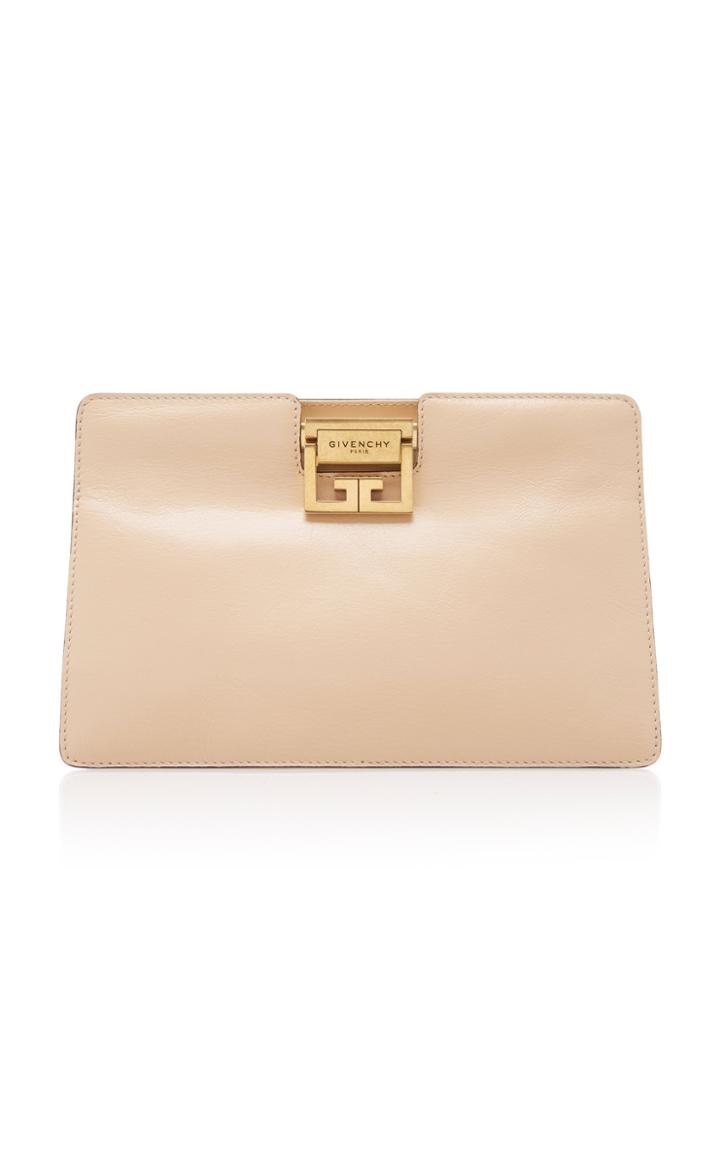 Givenchy Gv Textured-leather Clutch