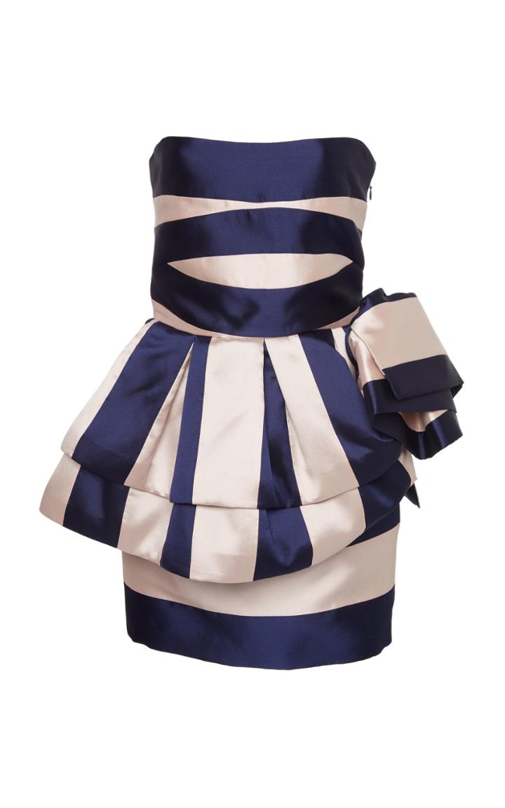 Leal Daccarett Lula Strapless Satin Dress