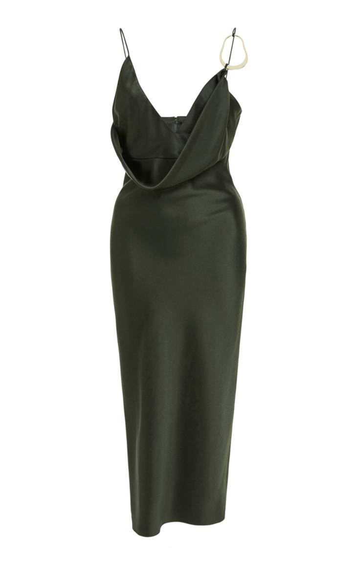 Cushnie Emilia Silk-satin Midi Dress