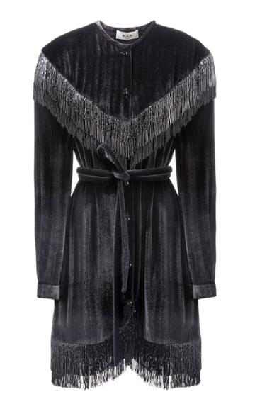 Moda Operandi Blaz Milano Etoile Gipsy Vanner Fringed Velvet Dress