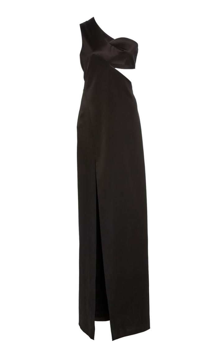 Rosetta Getty One Shoulder Cutout Gown