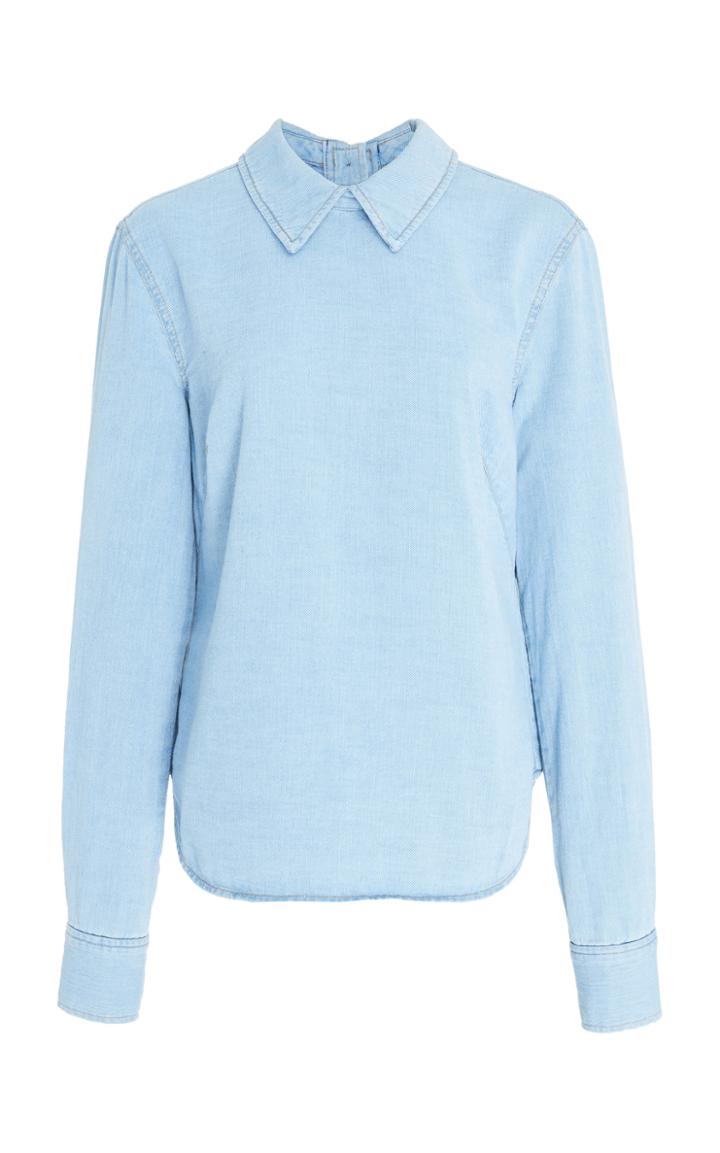 Rachel Comey Account Chambray Collar Top