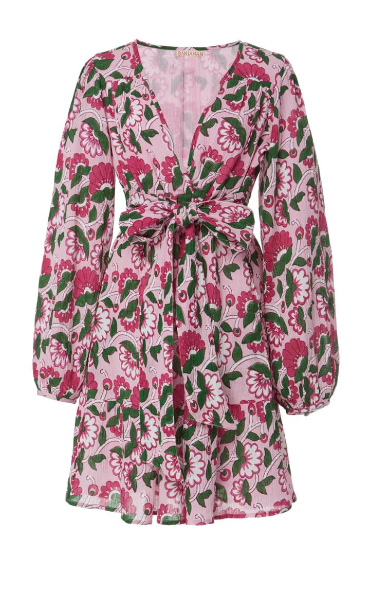 Banjanan Peony Cotton Crepe Mini Dress