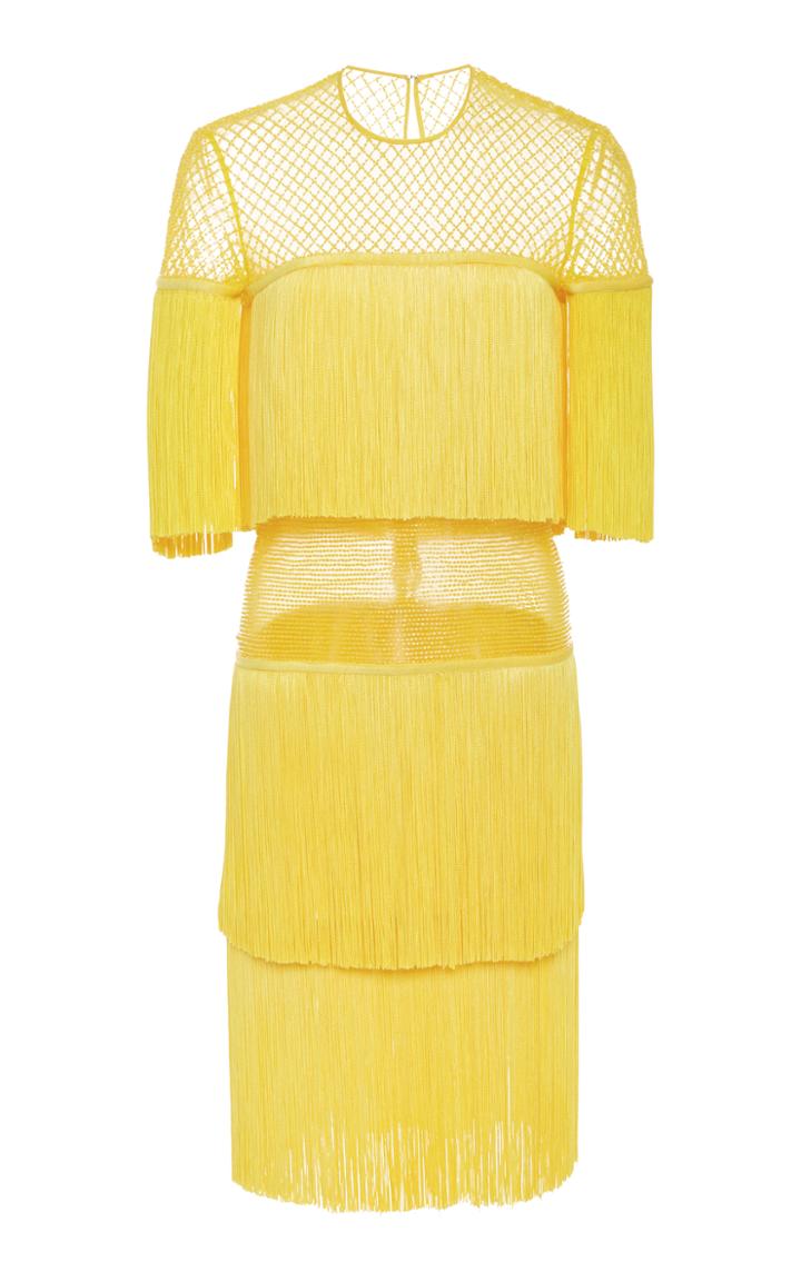 Naeem Khan Fringed Mini Dress