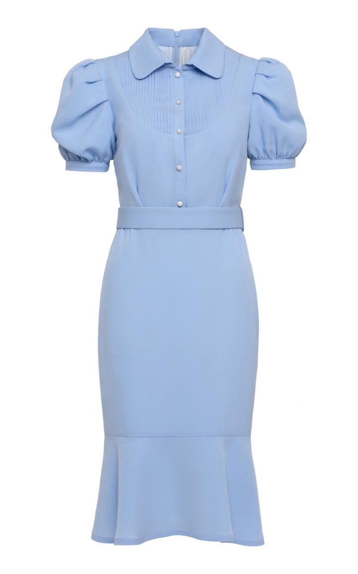 Ulyana Sergeenko Demi Couture Short Sleeve Shirt Dress