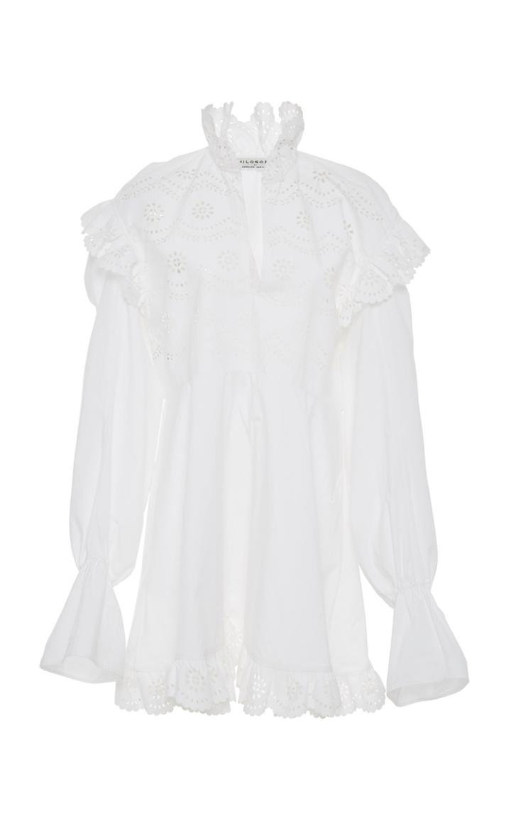 Philosophy Di Lorenzo Serafini Poplin Eyelet Dress