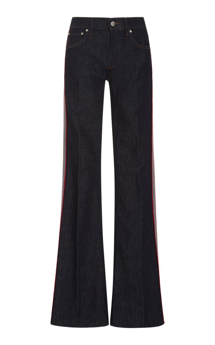 Red Valentino Flared Leg Denim Trousers