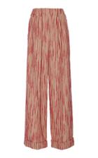Rosie Assoulin Patterned Cotton-poplin Wide-leg Pants