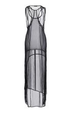 Moda Operandi Ann Demeulemeester Satin-trimmed Asymmetric Maxi Dress Size: 36