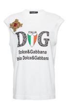 Dolce & Gabbana Italia Tee With Jewel Detail
