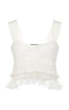 Alexis Hanzi Cropped Lace Top