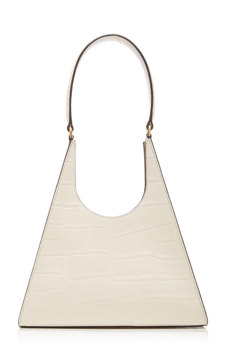 Staud Roy Croc-effect Leather Bag