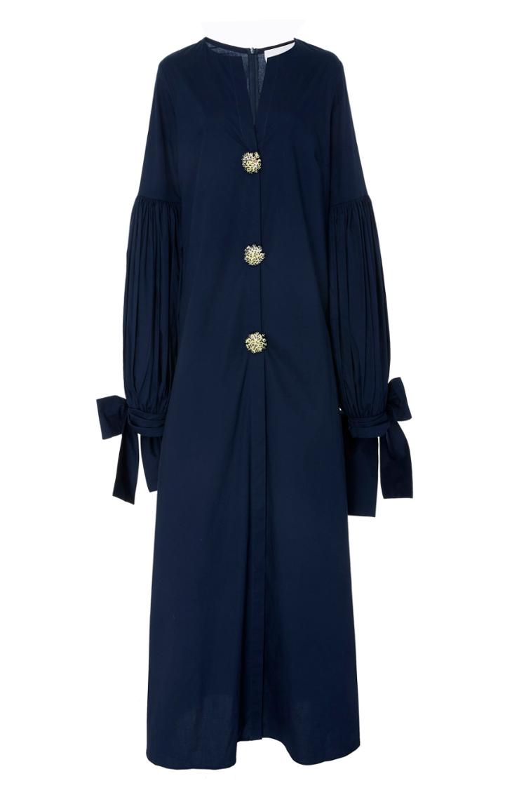 Leal Daccarett Novita Cotton Blend Button Caftan