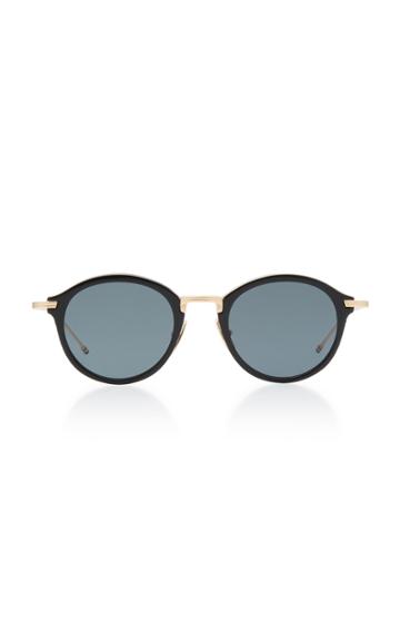 Thom Browne Sun Acetate And Metal Round Sunglasses