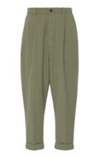 Ami Oversized Cropped Cotton-blend Pants