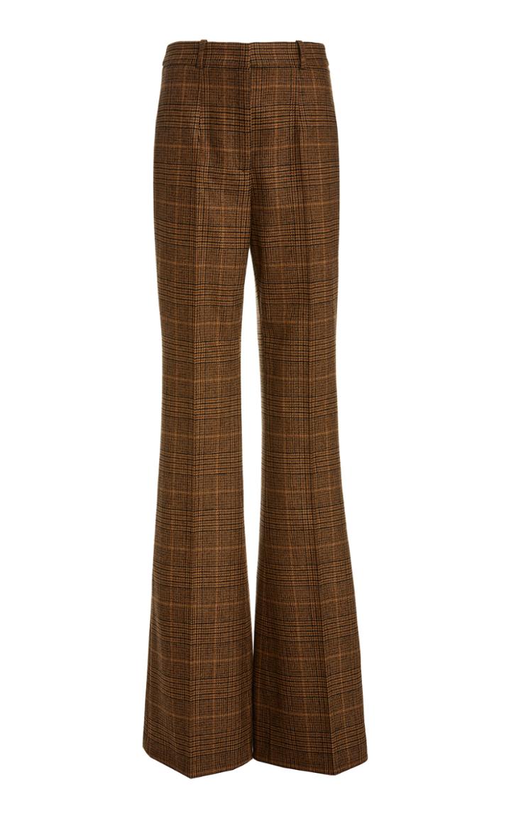 Moda Operandi Michael Kors Collection Charlie Plaid Flared Pants