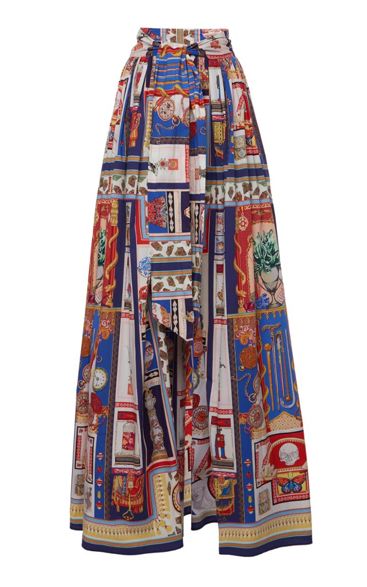 Moda Operandi Etro Printed Cotton-blend Wrap Skirt