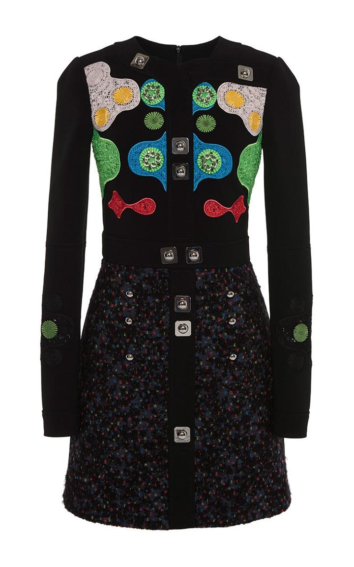 Peter Pilotto Black Counter Mini Dress