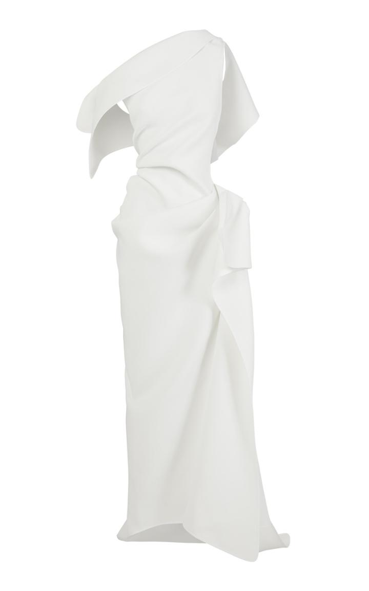 Maticevski Supernova Draped Satin Gown Size: 8