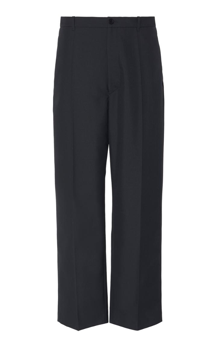 Balenciaga Oversized Cropped Twill Pants