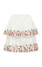 Razan Alazzouni Embellished Two Tier Short Skirt