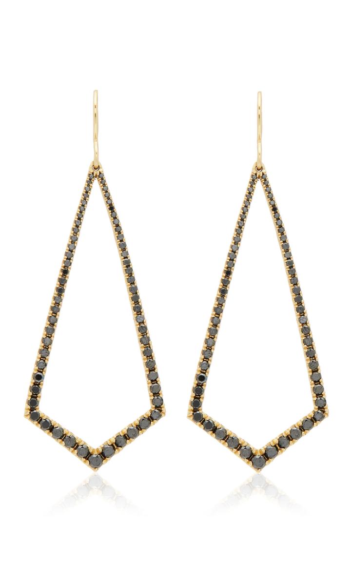 Moda Operandi Lizzie Mandler Kite Chandelier Earrings With Black Diamonds