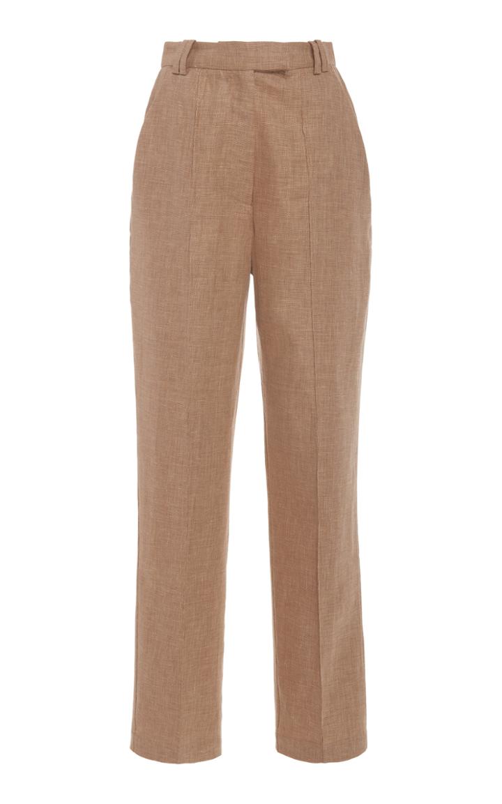 Acler Belvue High-waist Linen-blend Pants Size: 2
