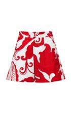 La Doublej Printed Stretch-cotton Shorts