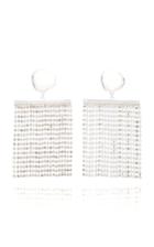 Cult Gaia Farrah Silver-tone And Rhinestone Earrings