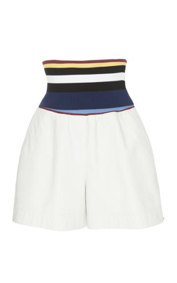 Sportmax Carella Leather Shorts