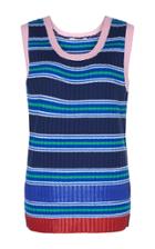 Marco De Vincenzo Striped Knit Rib Tank