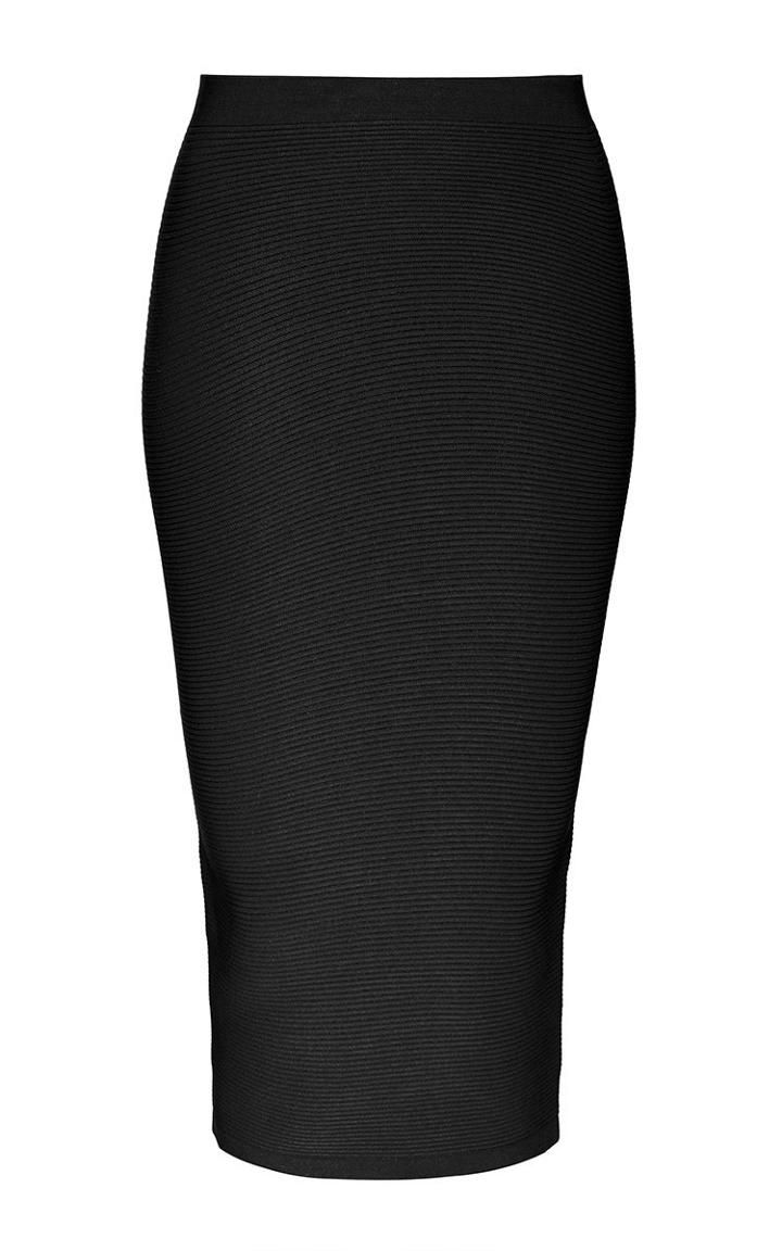 Cushnie Et Ochs Black Mid Length Body Con Skirt