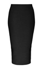 Cushnie Et Ochs Black Mid Length Body Con Skirt