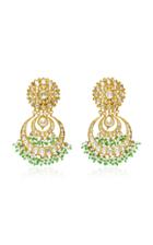 Sanjay Kasliwal 22k Gold Pearl And Diamond Earrings