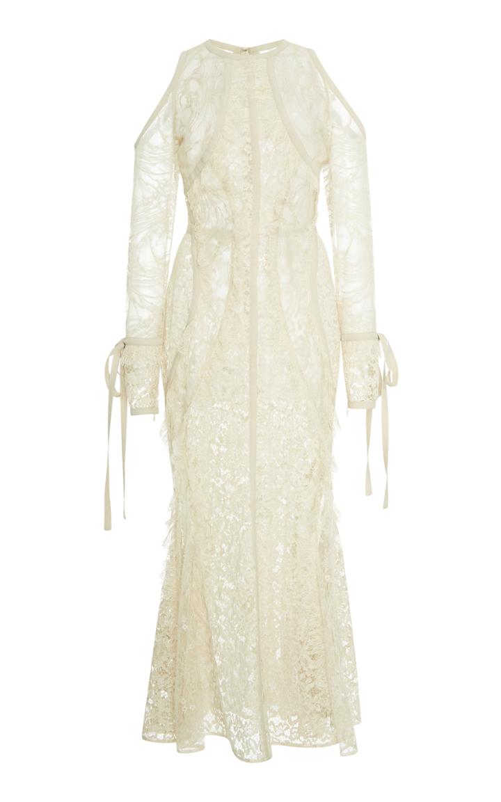 Elie Saab Lace Midi Dress