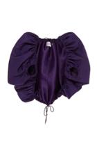 Moda Operandi Prabal Gurung Gathered Silk-satin Bolero Size: 0