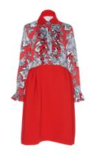 Dice Kayek Printed Long Sleeve Dress