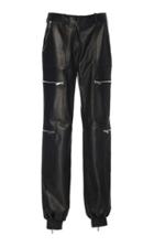 Michael Kors Collection Cargo Leather Jogger Pant