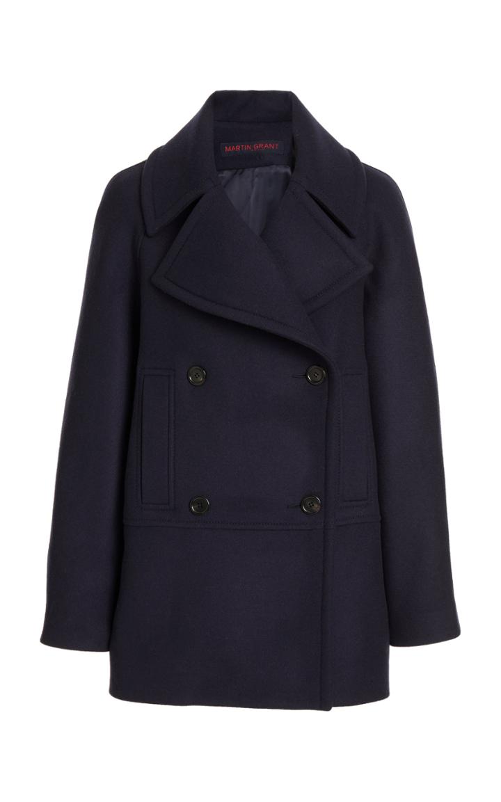 Martin Grant Double-breasted Wool Coat