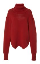 Monse Draped Wool Turtleneck Sweater Size: S