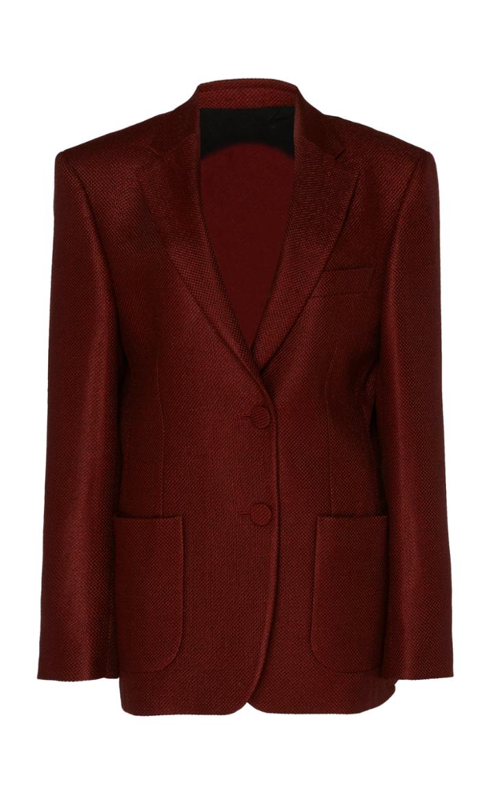 Petar Petrov Jucy Wool And Silk-blend Crepe Blazer