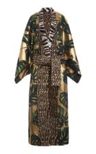 Moda Operandi Dolce & Gabbana Metallic Jacquard Coat Size: 36
