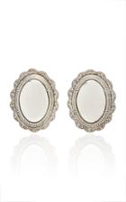 Fallon One-of-a-kind Oval Reposse Earring